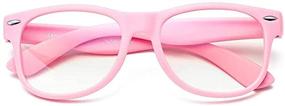 img 3 attached to Protect Your Child's Eyes with BOURYO Kids Blue Light Blocking Glasses: Soft TR90 Frames, Cute Eyewear for Boys and Girls Age 3-12