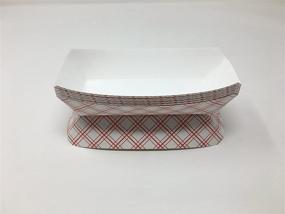 img 1 attached to 🌭 100-Pack of 7-Inch Mr. Miracle Paper Hot Dog Trays in Red White Pattern - Disposable, Recyclable, Fully Biodegradable, Made in USA