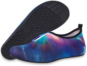 img 1 attached to HMIYA Aqua Socks: Versatile Water Shoes for Women & Men - Ideal for Beach, Yoga, Surfing, and Swimming!