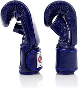 img 1 attached to 🥊 Fairtex Muay Thai Bag Gloves TGO3 TGT7 - Black Red Blue White Yellow - Medium Large - Training & Sparring Bag Boxing Gloves for Kick Boxing MMA K1