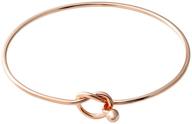 💍 senfai sleek knot bangle bracelet - ideal bridesmaid gift & stylish cuff bracelet logo