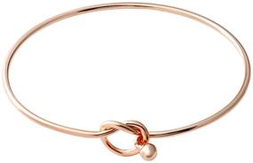 img 4 attached to 💍 SENFAI Sleek Knot Bangle Bracelet - Ideal Bridesmaid Gift & Stylish Cuff Bracelet