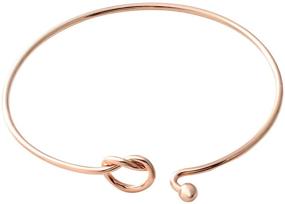 img 1 attached to 💍 SENFAI Sleek Knot Bangle Bracelet - Ideal Bridesmaid Gift & Stylish Cuff Bracelet