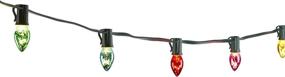 img 1 attached to 🎄 NOMA Heritage Incandescent C7 Multi-Color Mercury Christmas Lights - 20 Bulbs, 20-Foot String Light for Indoor &amp; Outdoor Use