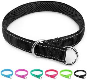 img 4 attached to 🐶 Mycicy Reflective Dog Choke Collar: Durable Nylon Training Slip Collar for Dogs – Enhance Visibility