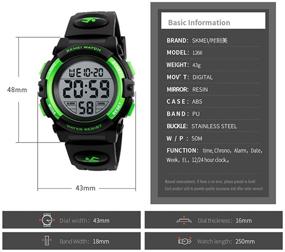 img 1 attached to ⌚ Waterproof LED Sports Digital Kids Watch with Alarm, Wrist Watches for Boys and Girls, Children's Watches