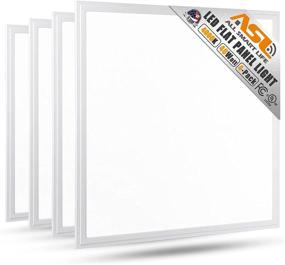 img 4 attached to 🔆 Dimmable 2x2 LED Flat Panel Light, Allsmartlife 2x2FT LED Panel Light - 4000K Bright White, Equivalent to 140W, 0-10V, 4826 Lumens, 100-277V - UL & FCC Listed, Lighting Facts - White Frame, 4-Pack