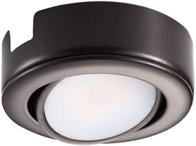 img 1 attached to 🔦 GetInLight IN-0107-1-BZ-27 Swivel LED Puck Light: ETL Listed, Recessed/Surface Mount, Warm White 2700K, Bronze Finish