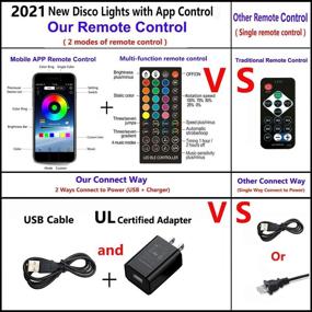 img 3 attached to 🎉 Bluetooth Mobile APP Controlled LEDBLE Disco Ball Light - Sound Activated USB Disco Light with Timer for Parties, Rooms, Cars, Kids Dance, Karaoke, DJs, Shows, Clubs, Bars, Pubs