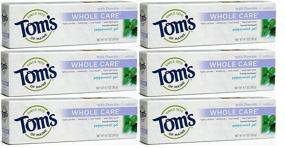 img 1 attached to Tom's of Maine Whole Care Fluoride Gel Peppermint: 4oz (Pack of 6) - Ultimate Oral Health Solution