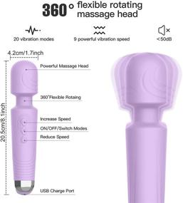 img 3 attached to Personal Wand Massager Waterproof Rechargeable