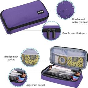 img 2 attached to ProCase Pencil Bag Pen Case Storage & Organization in Office Storage & Organization