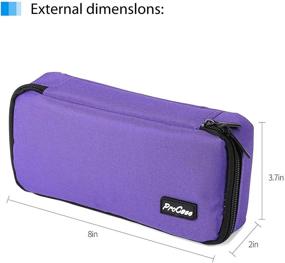 img 3 attached to ProCase Pencil Bag Pen Case Storage & Organization in Office Storage & Organization