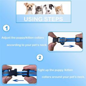 img 3 attached to Hommay 12-Color Adjustable Puppy Collars for Litter, Small Puppies, and Kittens