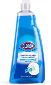 img 3 attached to 🔍 26 Fl Oz Clorox Liquid Dish Soap with Oxi in Fresh Scent - Bleach-Free Dishwashing Liquid | Powerful Grease Removal, Effective for Dishwashing and Cleaning | Ultra Concentrated Clorox Dishwashing Soap