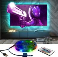 📺 bestluz led strip lights for tv - 13.12ft rgb color usb powered with remote control - perfect for 27-60 inch tv/monitor backlight - diy bias tap lighting for living room and gaming setup decorations логотип