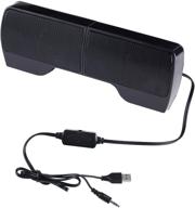 🔊 elenker usb powered laptop speakers - mini wired portable clip-on soundbar for desktop, pc, monitor, notebook, tablets, tv logo