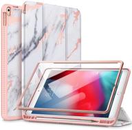 📱 premium suritch ipad air 3/ipad pro 10.5 case: built-in screen protector, auto sleep/wake, pencil holder | lightweight marble leather flip cover with stand logo