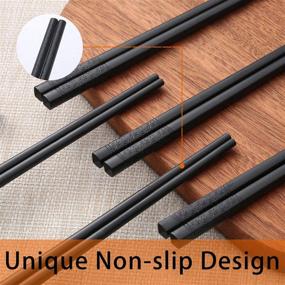 img 2 attached to 🥢 Reusable Fiberglass Chopsticks - Minimalistic Design, Dishwasher Safe