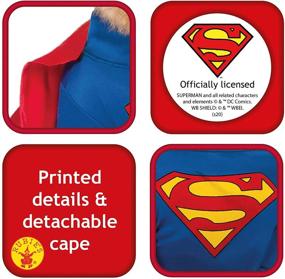 img 3 attached to 🦸 Superman Pet Costume with Shirt and Cape by DC Comics