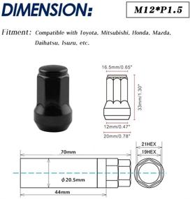 img 1 attached to RYANSTAR M12X1 5 Гайка，Bulge Locking Security