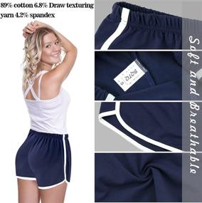 img 2 attached to 🩳 5 Pack Women's Cotton Sports Shorts - Ideal for Yoga, Running, and Summer Athletics