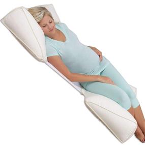 img 2 attached to Ivory Leachco Body Double Adjustable Maternity Pillow Set: Enhanced Comfort and Support