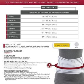 img 3 attached to OTC Lumbosacral Support Lightweight Compression Sports & Fitness