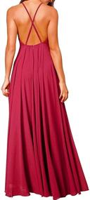 img 2 attached to 👗 FANCYINN Backless Spaghetti Cocktail Bridesmaid Women's Clothing: Elegant and Stylish Dresses