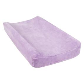 img 1 attached to 🌿 Lush Lavender Plush Changing Pad Cover