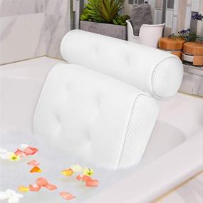 img 4 attached to 🛁 Ideal Relaxation: Idle Hippo Bath Pillow for Total Head, Neck, Back, and Shoulder Support in Bathtub & Hot Tubs