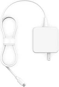 img 4 attached to Highly Compatible 7.5Ft USB-C Charger for HP 🔌 Chromebook 14-ca051wm - Type C Laptop Power Cord Adapter (White)