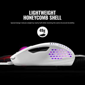 img 2 attached to 🖱️ Cooler Master MM720: White Matte Lightweight Gaming Mouse | Ultraweave Cable, 16000 DPI, RGB, Claw Grip Shape