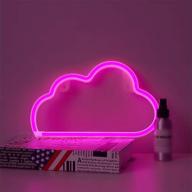 🌈 mygoto pink cloud neon sign: party supplies, girls room decor, table accessory, kids gifts логотип