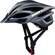 🚴 ultralight adult bicycle helmet with detachable visor & rear light - l size, ideal for commuters logo