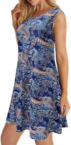 img 3 attached to 👗 Sleeveless Sundress with Pockets for Women's Clothing: Ideal for Swimsuits & Cover Ups