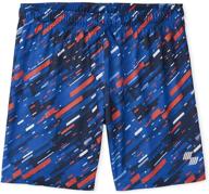 boys' printed active shorts by the children's place logo