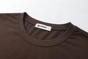 img 2 attached to 👕 KLIEGOU Men's Cotton Hipster Crewneck T-Shirt