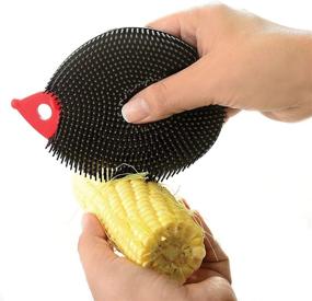 img 2 attached to 🦔 NOR-1091 Hedgehog Silicone Dish Brush by Norpro - Optimized for Effective Cleaning