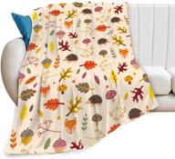 hedgehog mushroom blankets lightweight 50x60inch logo