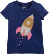 🚀 sparkling style for little fashionistas: kosh girls toddler sequin rocket girls' clothing logo