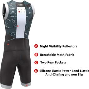 img 3 attached to 🏊 KONA Assault Triathlon Speedsuit - Sleeveless Skinsuit Trisuit