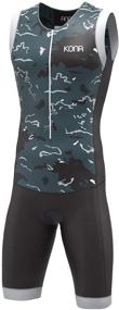 img 4 attached to 🏊 KONA Assault Triathlon Speedsuit - Sleeveless Skinsuit Trisuit