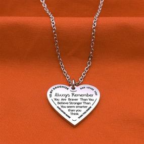img 3 attached to Omodofo Daughter Believe Necklace Inspirational