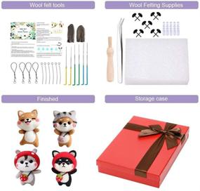 img 2 attached to 🧵 Beginner-friendly Needle Felting Kit with Colorful Needles and Instructions - Perfect for Christmas, Children's Day, and Festive Crafts