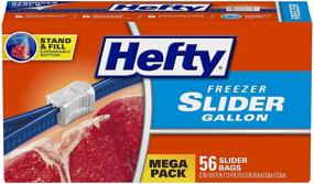 img 4 attached to 🔒 Hefty Slider Freezer Storage Bags - Gallon Size (56 Count): Ultimate Solution for Safe Food Preservation