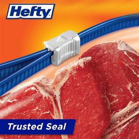 img 2 attached to 🔒 Hefty Slider Freezer Storage Bags - Gallon Size (56 Count): Ultimate Solution for Safe Food Preservation