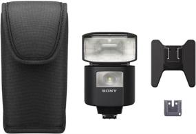 img 2 attached to 📸 Sony HVL-F45RM Компактная вспышка для камеры: Мощная Gn 45, радиоуправление с дисплеем 1" в элегантном черном дизайне.