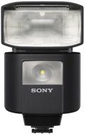 📸 sony hvl-f45rm compact camera flash: powerful gn 45, radio-controlled with 1" display in sleek black design logo
