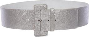 img 1 attached to Ladies Waist Glitter Fashion Leather